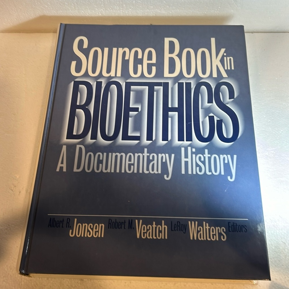 Source Book in Bioethics : A Documentary History (1998, Hardcover)